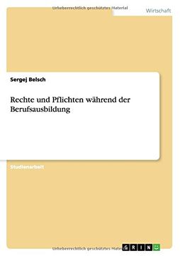 portada Rechte und Pflichten während der Berufsausbildung (German Edition)