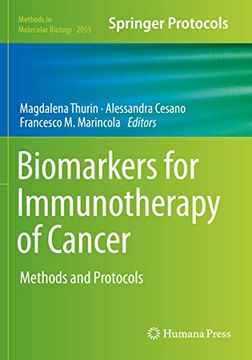 portada Biomarkers for Immunotherapy of Cancer: Methods and Protocols (en Inglés)