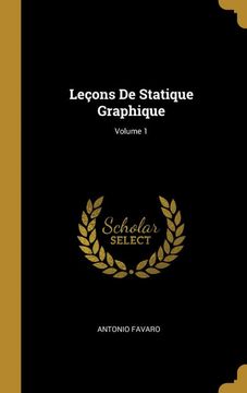 portada Leçons de Statique Graphique; Volume 1 (in French)