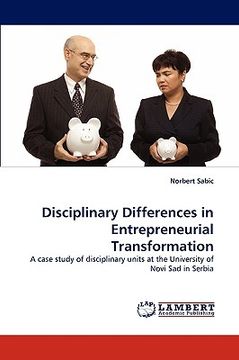 portada disciplinary differences in entrepreneurial transformation (en Inglés)