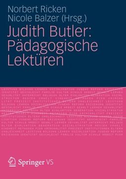 portada Judith Butler: Pädagogische Lektüren (en Alemán)