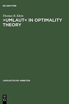 portada ›Umlaut‹ in Optimality Theory (Linguistische Arbeiten) (en Inglés)