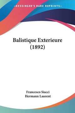 portada Balistique Exterieure (1892) (in French)