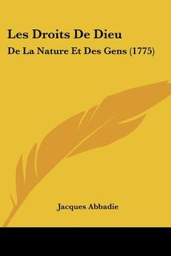 portada les droits de dieu: de la nature et des gens (1775) (en Inglés)