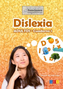 portada Dislexia Adultos - Cuaderno 1 Para Estimular Funciones Cognitivas