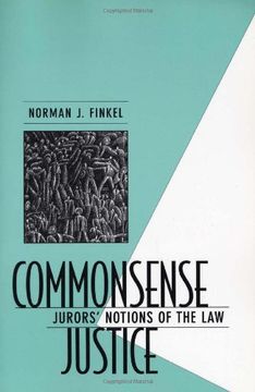 portada Commonsense Justice: Jurors' Notions of the law (en Inglés)