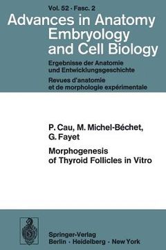 portada morphogenesis of thyroid follicles in vitro (en Inglés)