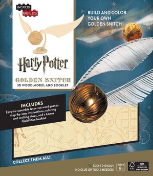 portada Incredibuilds: Harry Potter: Golden Snitch 3d Wood Model and Booklet (en Inglés)