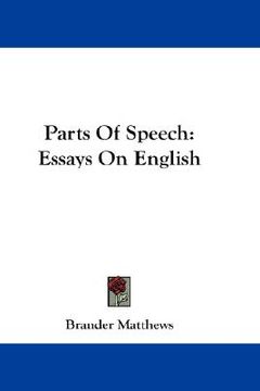 portada parts of speech: essays on english (en Inglés)