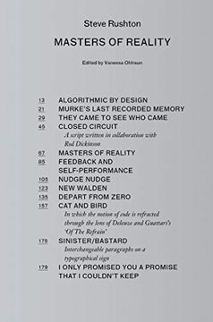 portada Steve Rushton - Masters of Reality (Sternberg Press) 