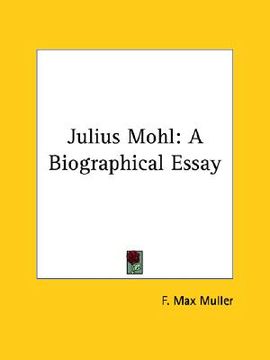 portada julius mohl: a biographical essay (in English)