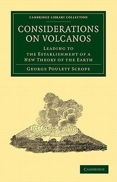 portada Considerations on Volcanos Paperback (Cambridge Library Collection - Earth Science) (in English)