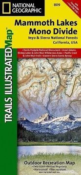 portada Mammoth Lakes, Mono Divide [inyo and Sierra National Forests] (National Geographic Trails Illustrated Map)