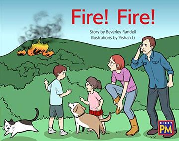 portada Fire! Fire! Leveled Reader, Yellow Fiction Level 8, Grade 1 (Rigby pm) 