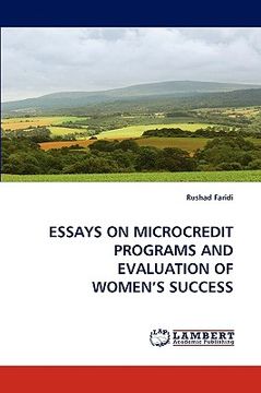 portada essays on microcredit programs and evaluation of women's success (en Inglés)