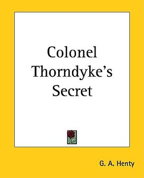 portada colonel thorndyke's secret (en Inglés)