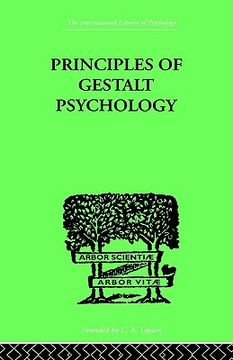 portada principles of gestalt psychology (en Inglés)