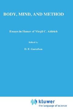 portada body, mind, and method: essays in honor of virgil c. aldrich (en Inglés)