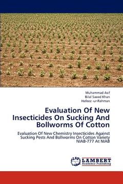 portada evaluation of new insecticides on sucking and bollworms of cotton (en Inglés)