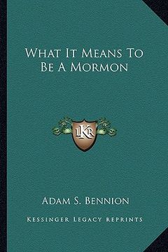 portada what it means to be a mormon (in English)