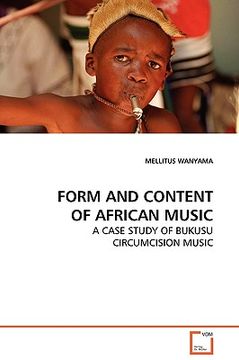 portada form and content of african music (en Inglés)