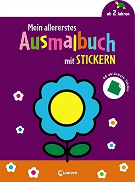 portada Mein Allererstes Ausmalbuch mit Stickern (Blume) (en Alemán)