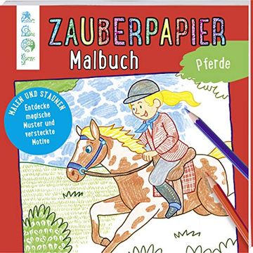portada Zauberpapier Malbuch Pferde (en Alemán)