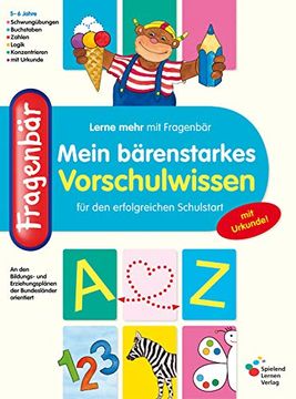 portada Fragenbär Vorschule: Mein Bärenstarkes Vorschulwissen (Lerne Mehr mit Fragenbär) (en Alemán)