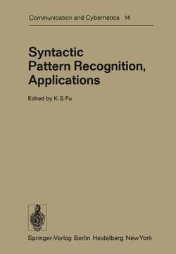 portada syntactic pattern recognition, applications (en Inglés)