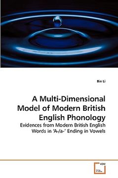 portada a multi-dimensional model of modern british english phonology (in English)