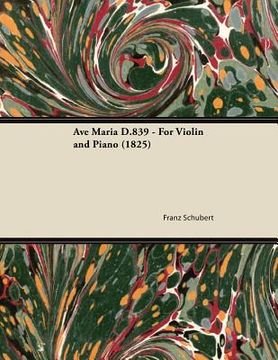 portada ave maria d.839 - for violin and piano (1825) (en Inglés)