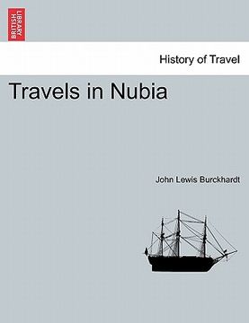 portada travels in nubia (en Inglés)
