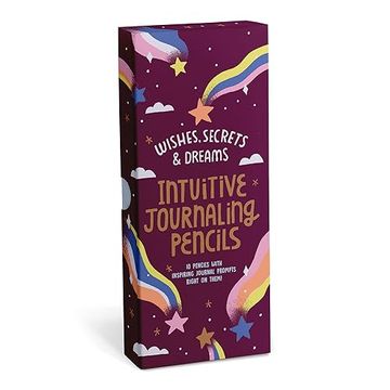 portada Em & Friends Intuitive Journaling Pencils: Wishes, Secrets, and Dreams Pencil Set, 10 Pencils With Journal Prompts (en Inglés)