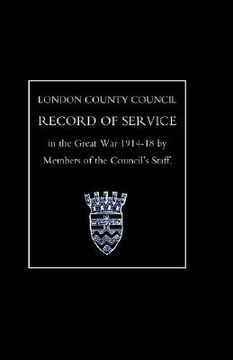 portada london county council record of war service (1914 18) (en Inglés)