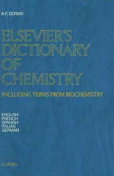 portada elsevier's dictionary of chemistry: including terms from biochemistry (en Inglés)