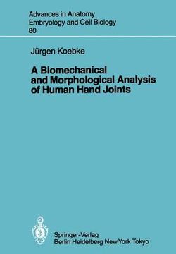 portada a biomechanical and morphological analysis of human hand joints
