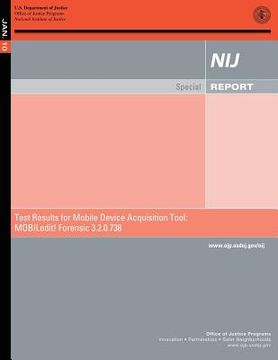 portada Test Results for Mobile Device Acquisition Tool: MOBILedit! Forensic 3.2.0.738 (en Inglés)