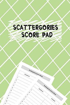 portada Scattergories Score Pad: My Scattergories Score Game Record Sheet Keeper, Paper & Pencil Party Game for 8 Years old and up (en Inglés)
