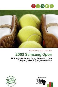 portada 2003 samsung open (en Inglés)