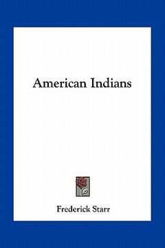 portada american indians (en Inglés)