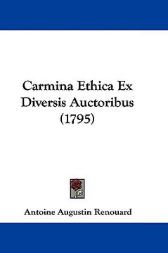 portada carmina ethica ex diversis auctoribus (1795) (en Inglés)