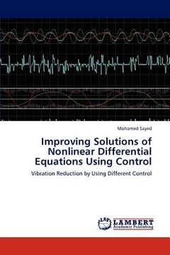 portada improving solutions of nonlinear differential equations using control (en Inglés)