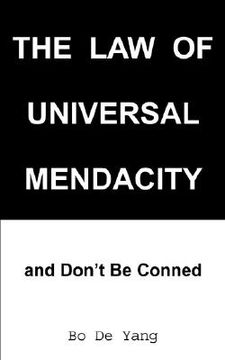 portada the law of universal mendacity: and don't be conned (en Inglés)