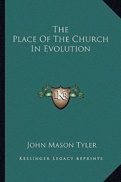 portada the place of the church in evolution (en Inglés)