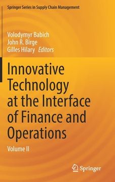 portada Innovative Technology at the Interface of Finance and Operations: Volume II 
