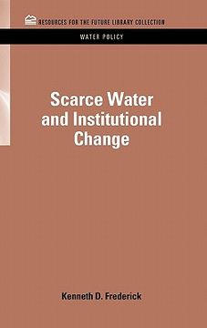 portada scarce water and institutional change (in English)