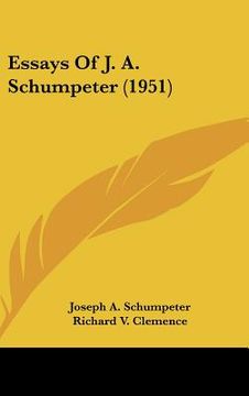 portada essays of j. a. schumpeter (1951) (in English)