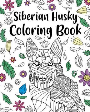 portada Siberian Husky Coloring Book (en Inglés)