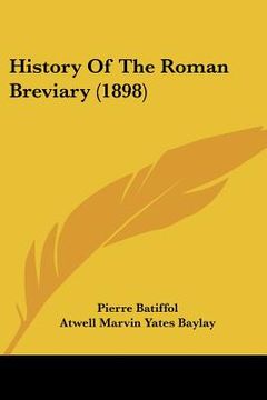portada history of the roman breviary (1898) (en Inglés)