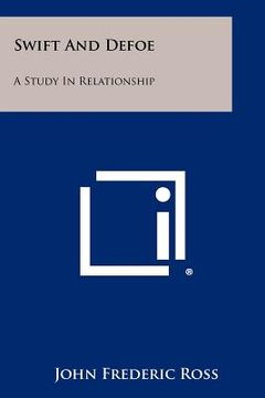 portada swift and defoe: a study in relationship (en Inglés)